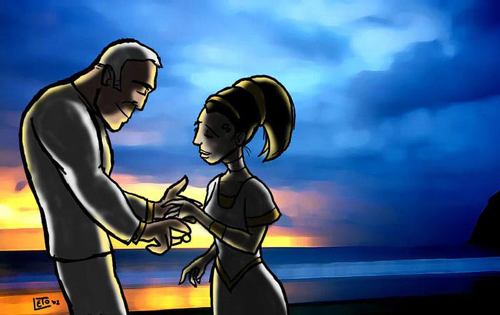[Anarachy Online cartoon for wedding gift]